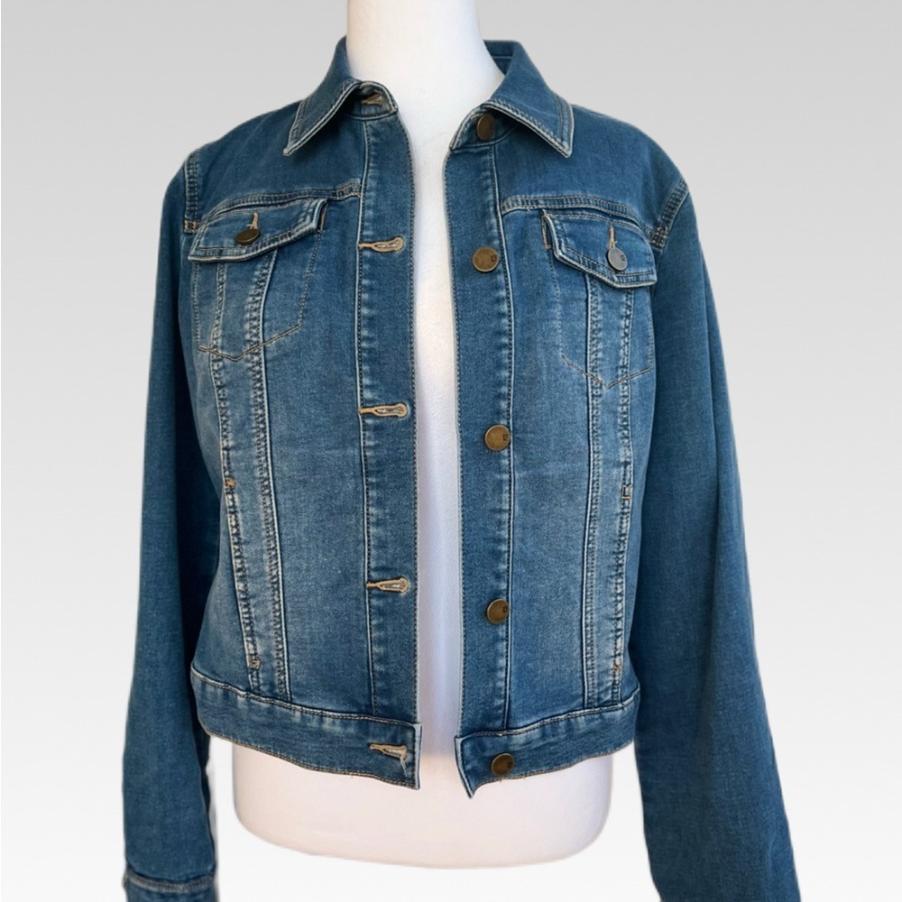 New York & Company Dark Blue Jean Jacket size M